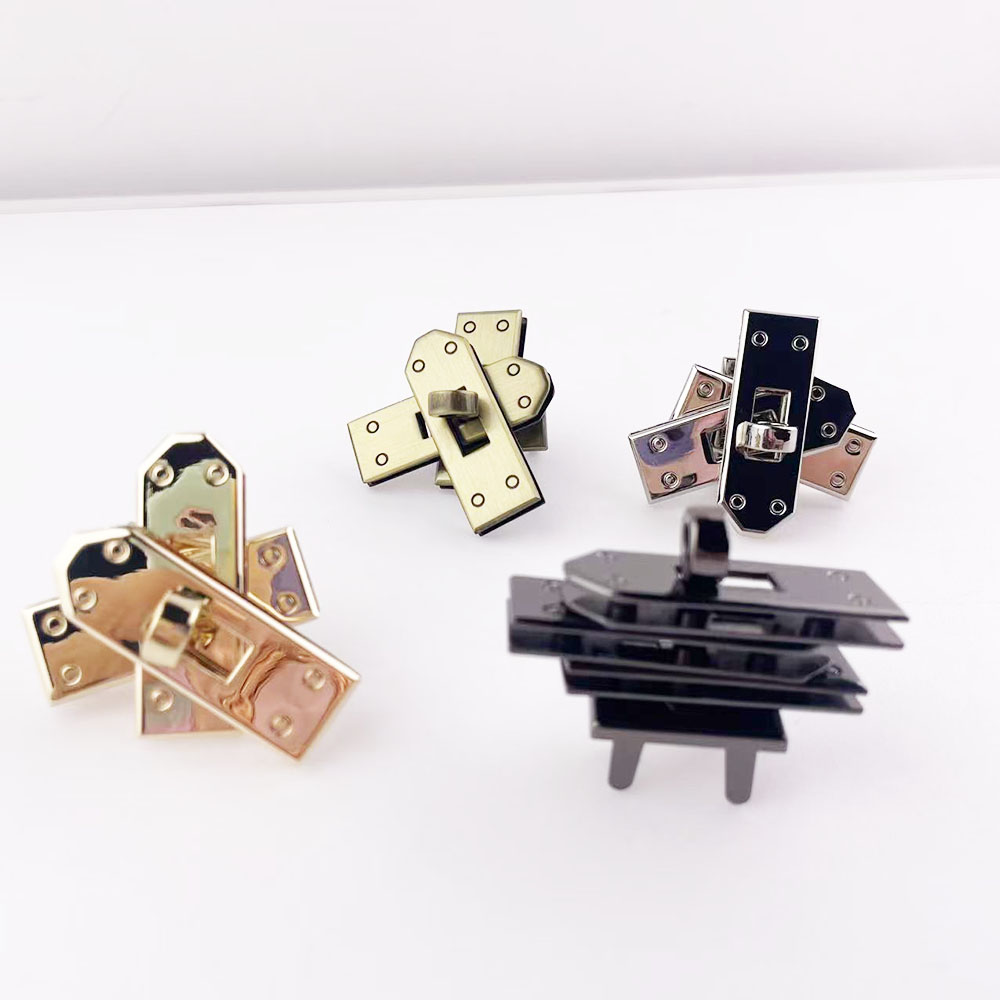 Leatherwork Hardware - 1 zestaw (4 szt.) 46mm Złote/Mosiężne