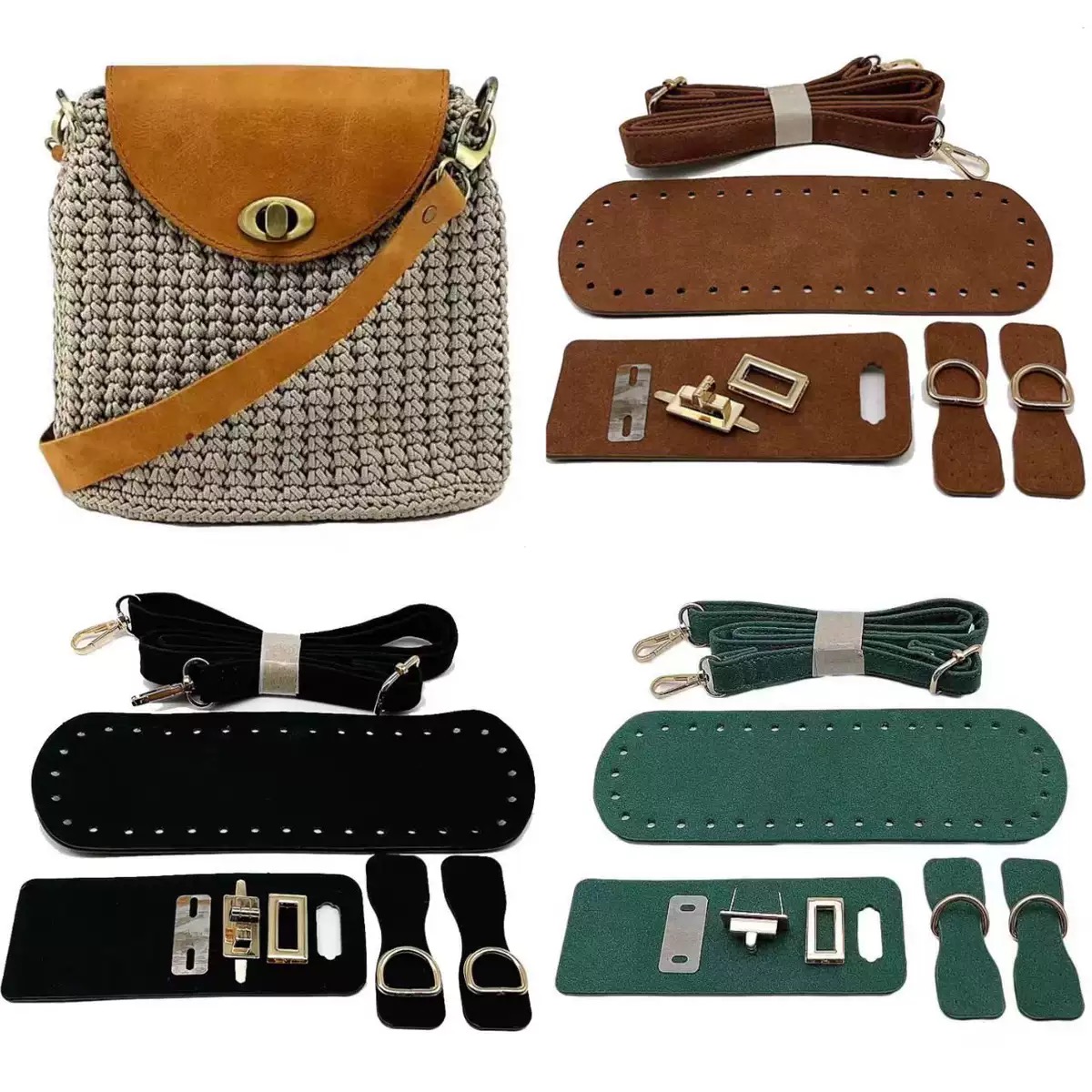 Leatherwork Hardware - Ręcznie robiony skórzany pasek torby torebka