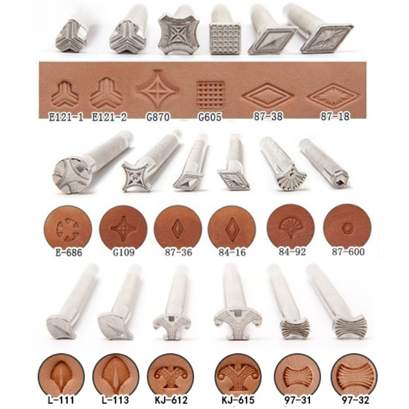 Leather Stamp Set - Nowy zestaw narzędzi do tłoczenia skóry,
