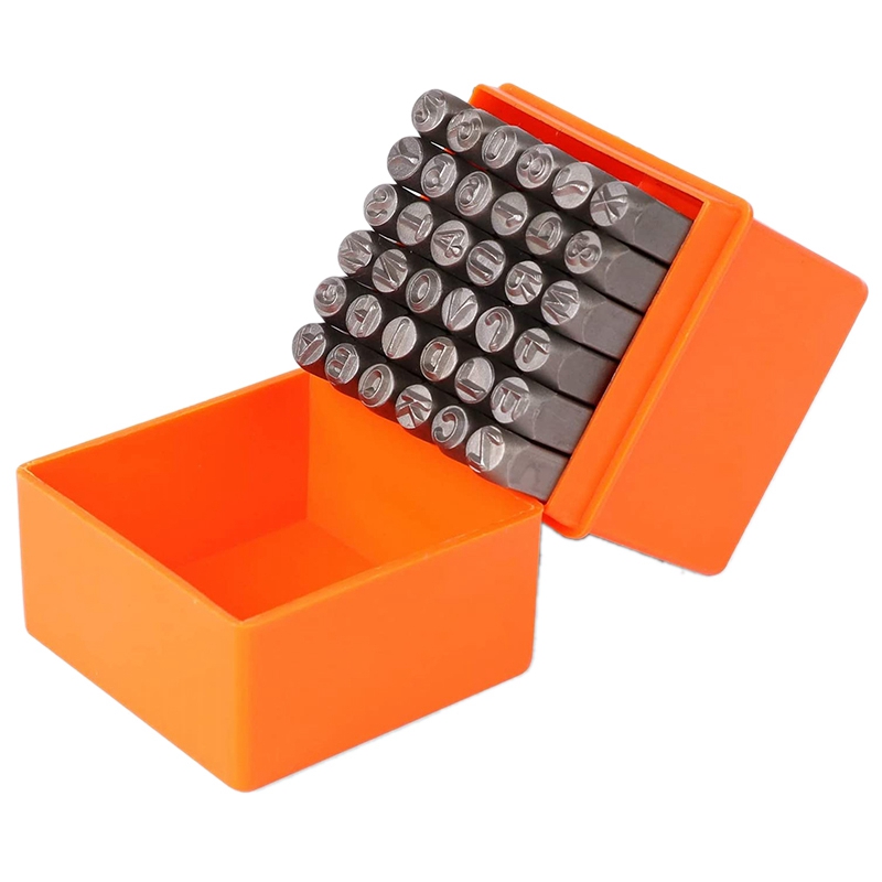 Leather Stamp Set - Zestaw stempli z cyframi i wielkimi