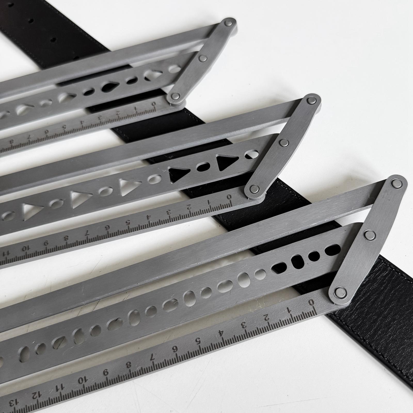 Leatherwork Ruler - Szablon do pozycjonowania pasków z żelaznym