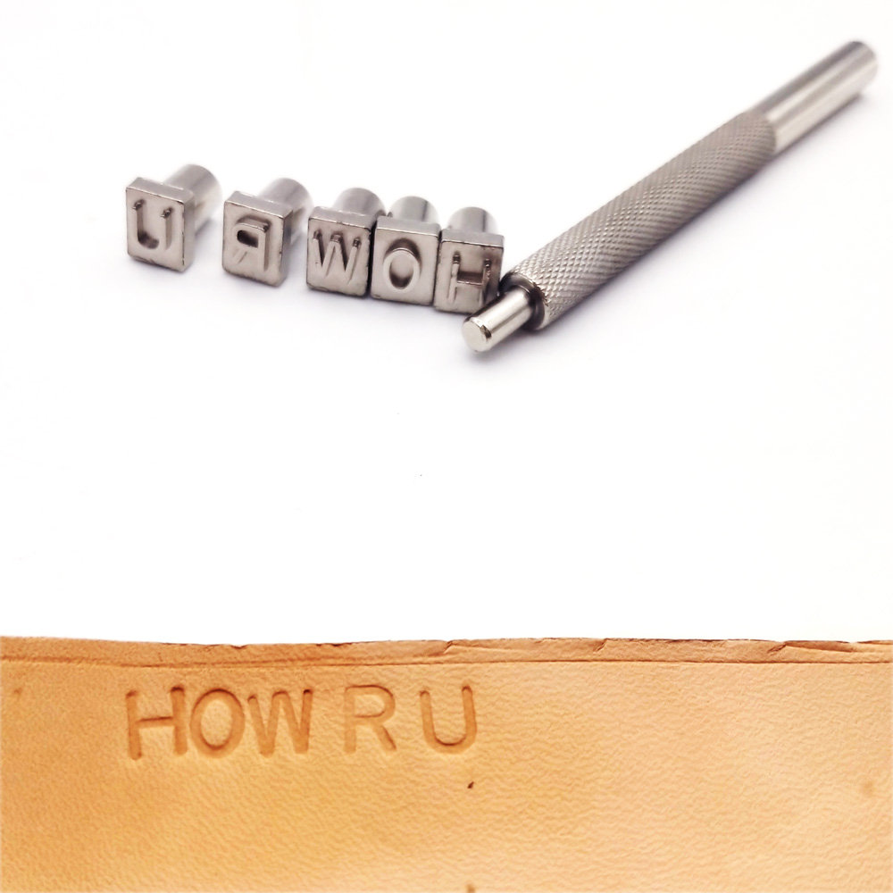 Leather Stamp Set - Metalowy zestaw znaczków matryca stempla narzędzie