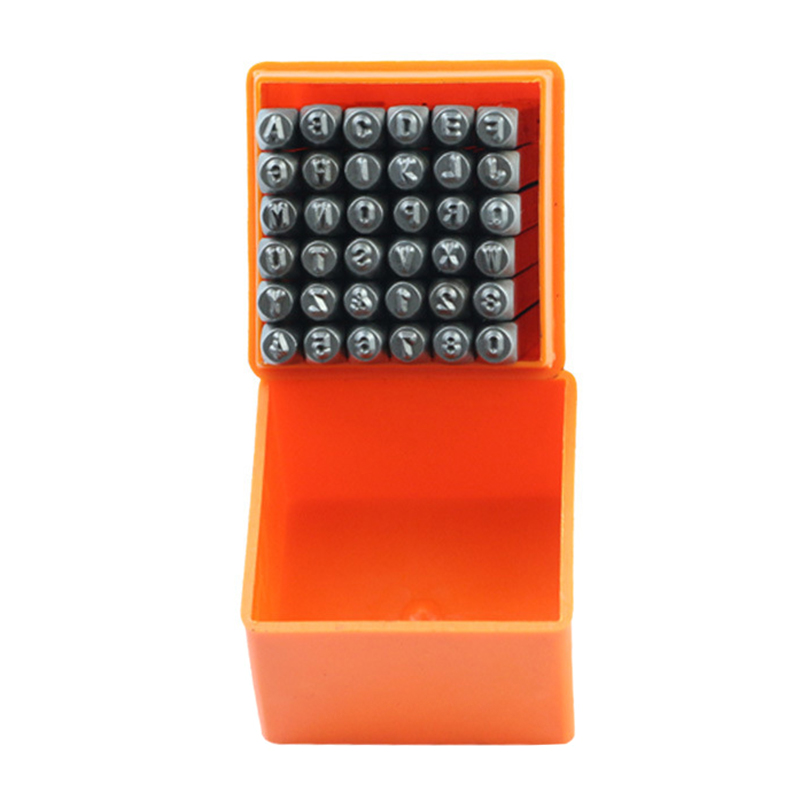 Leather Stamp Set - 36 sztuk cios ze stali nierdzewnej