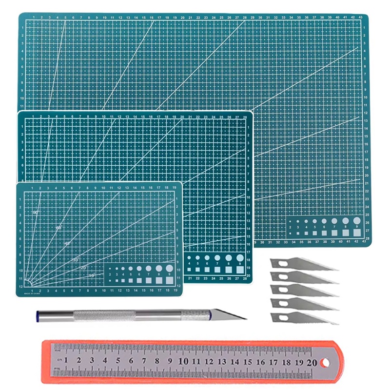 Leatherwork Ruler - Zestaw mat do cięcia z PVC