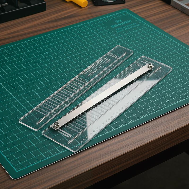 Leatherwork Ruler - Płaska linijka skórzana dla rzemieślnika łuków,