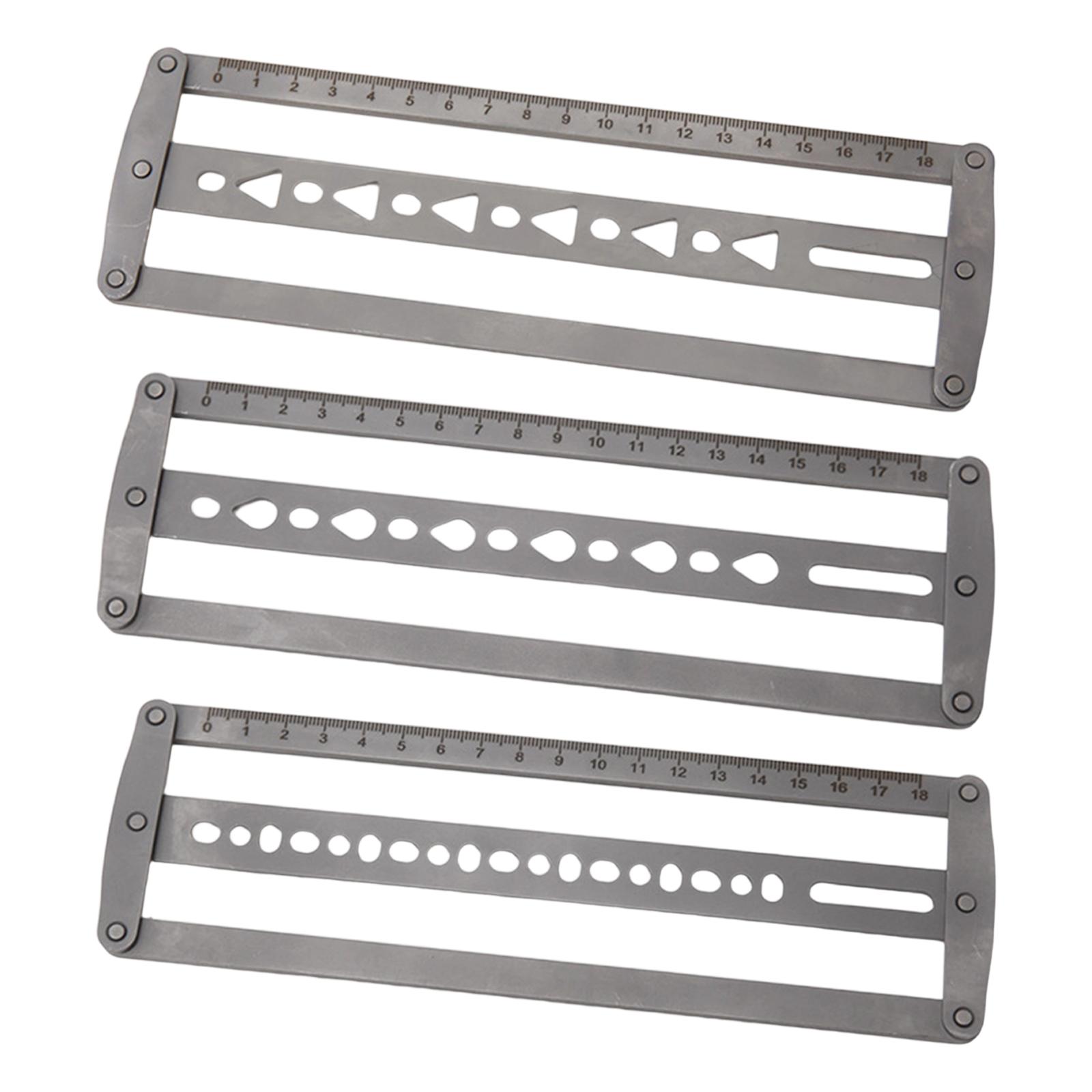 Leatherwork Ruler - Linijka pomocnicza do pozycjonowania paska, linijka