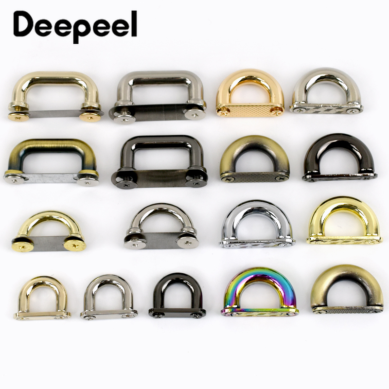 Leatherwork Hardware - Deepeel 5/10 sztuk metalowe klamry most