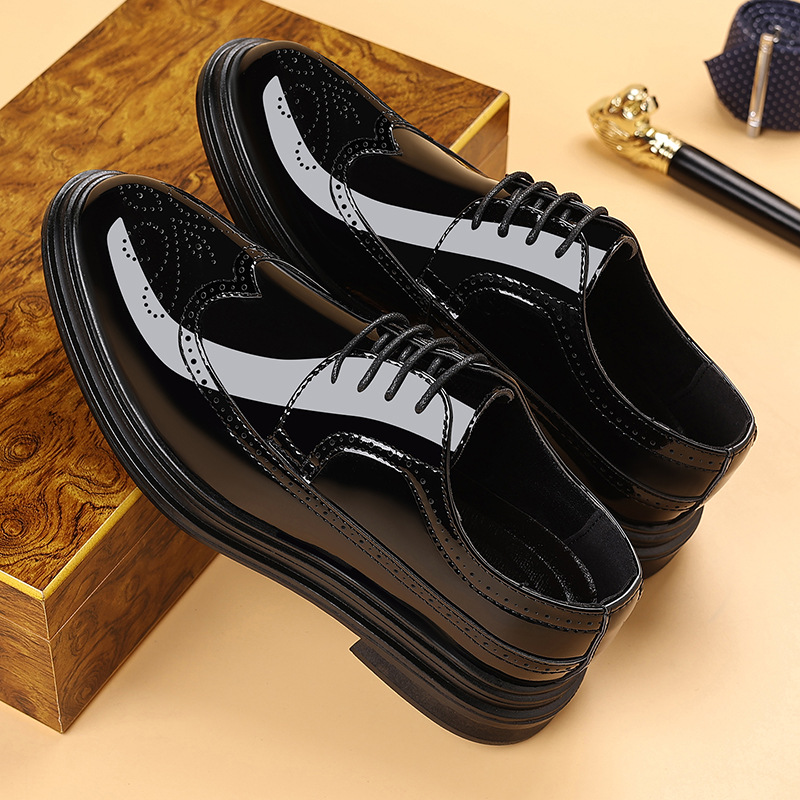 Męskie lakierowane buty wizyto – Leather Work Dress recenzja i cena