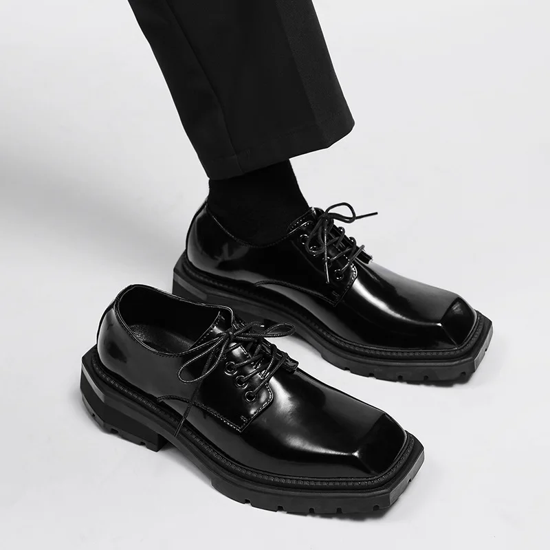 Męskie buty Nowe skórzane buty – Leather Work Dress recenzja i cena
