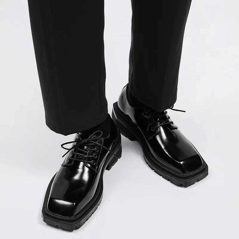 Męskie buty Nowe skórzane buty – Leather Work Dress recenzja i cena
