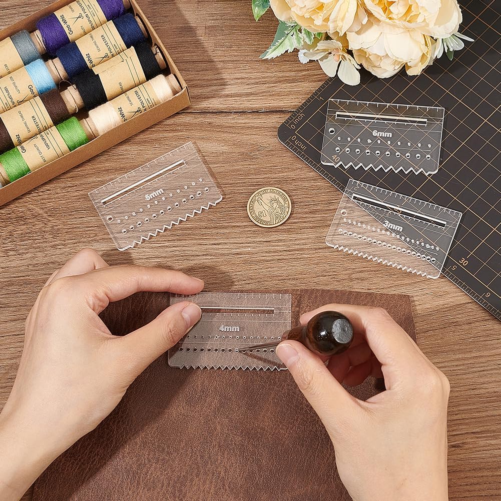 Zestaw 4 szt. akrylowych linij – Leatherwork Ruler recenzja i cena