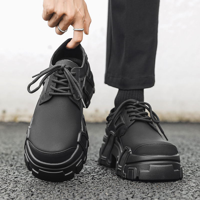 Męskie buty skórzane na platfo – Leather Work Dress recenzja i cena