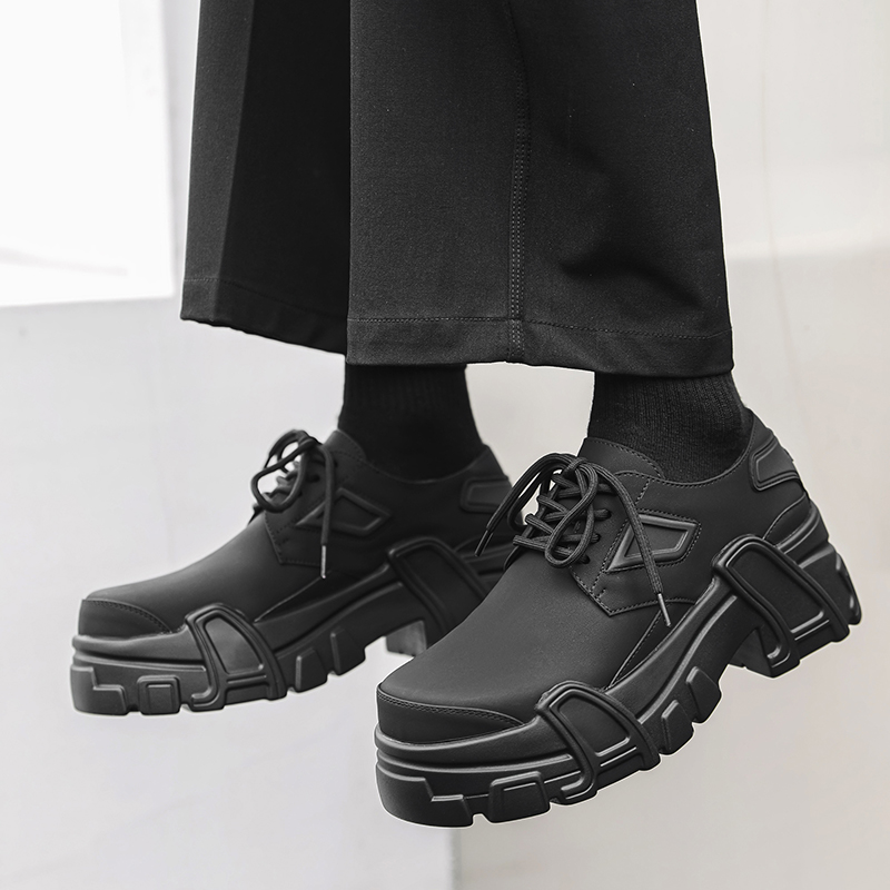Męskie buty skórzane na platfo – Leather Work Dress recenzja i cena