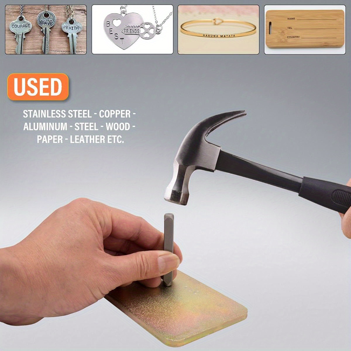 Zestaw 36 metalowych stempli d – Leather Stamp Set recenzja i cena