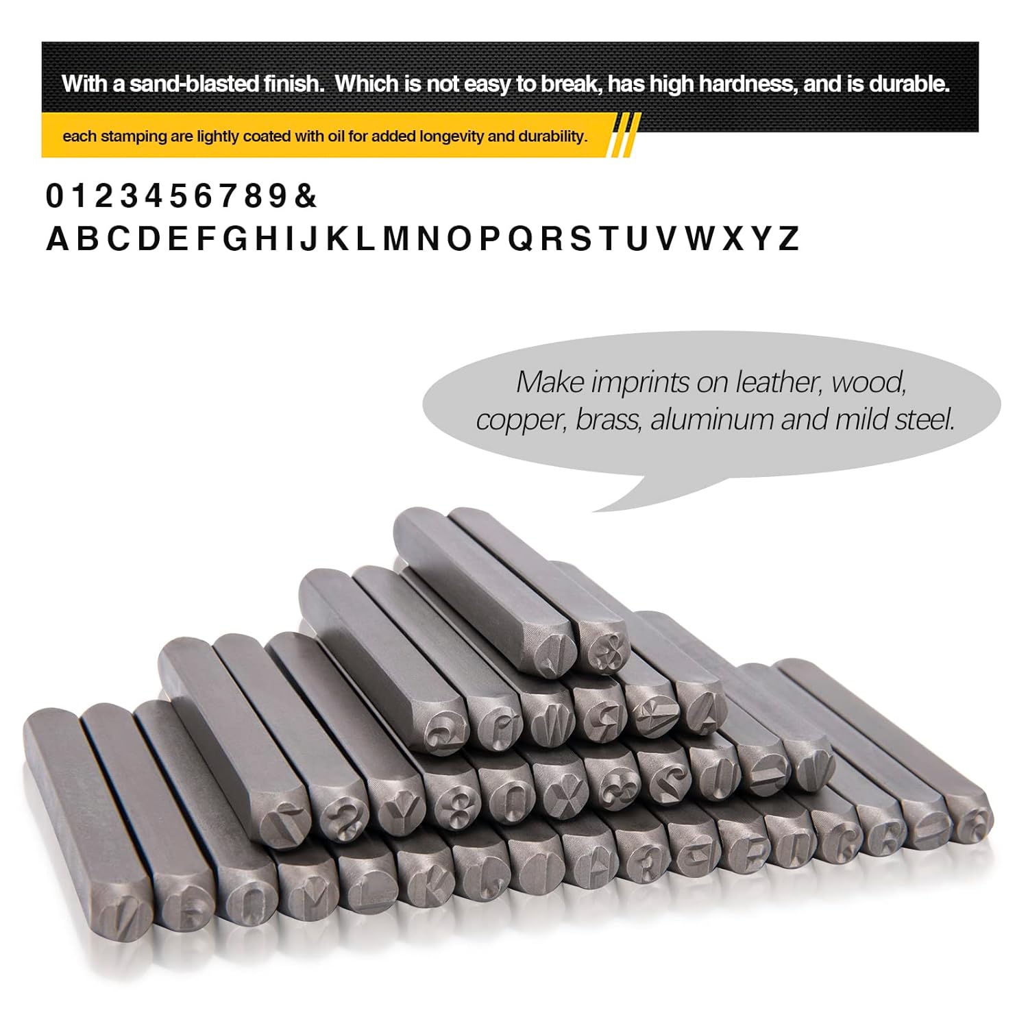 Zestaw 36 metalowych stempli d – Leather Stamp Set recenzja i cena