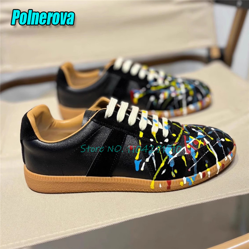 Letnie modne sneakersy casual  – Leather Dye Finish recenzja i cena