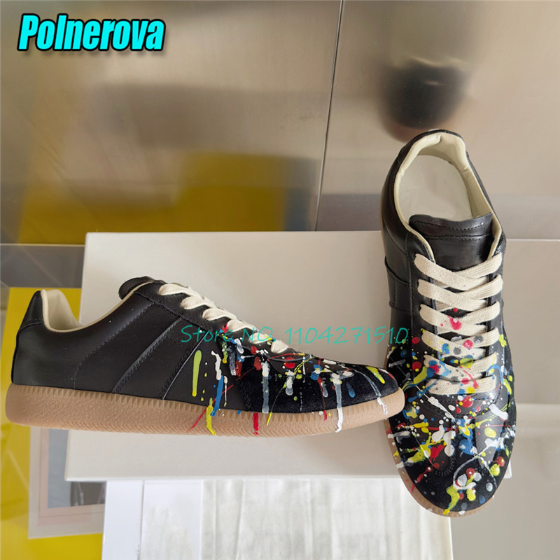 Letnie modne sneakersy casual  – Leather Dye Finish recenzja i cena