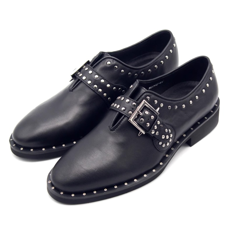 Nowe modne buty męskie z nitam – Leather Work Dress recenzja i cena