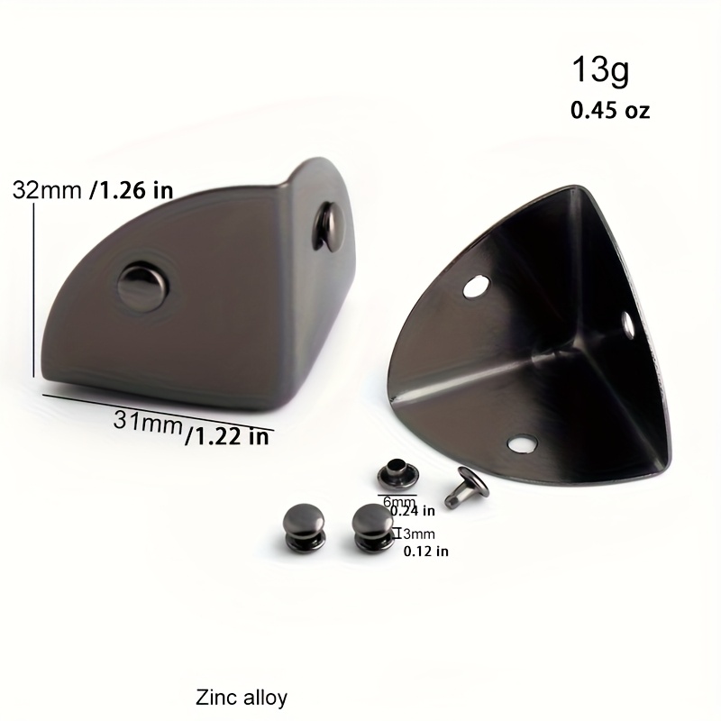4 szt. Metalowa trójkątna klam – Leatherwork Hardware recenzja i cena