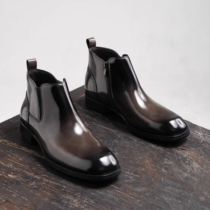 Męskie sztyblety w stylu bryty – Leather Work Dress recenzja i cena